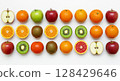 Colorful fruits and fruits 128429646