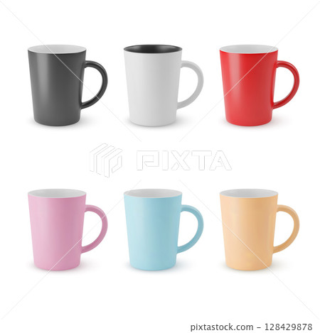 Set of Empty Cups 128429878