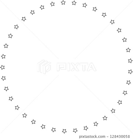 Stars in circle icon. Round star frame template Stars in circle icon. Round star frame template 128430058
