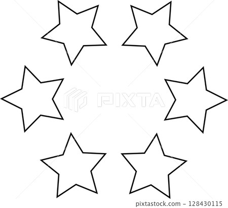 Stars in circle icon. Round star frame template Stars in circle icon. Round star frame template 128430115