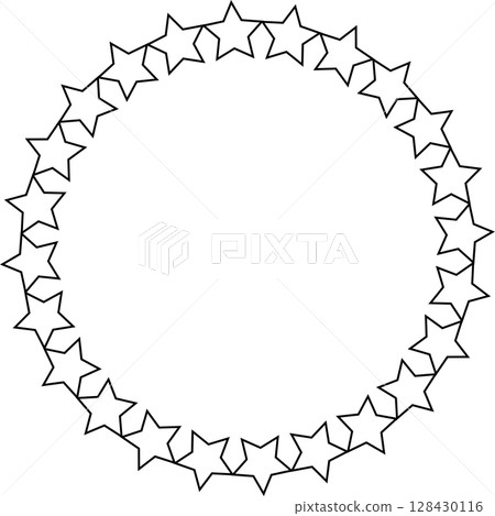 Stars in circle icon. Round star frame template Stars in circle icon. Round star frame template 128430116