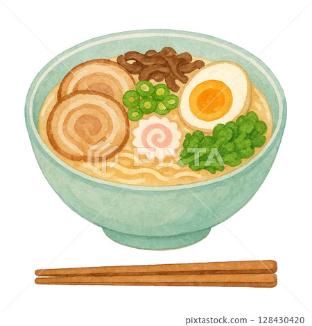 [拉麵] 豬骨拉麵插圖 128430420