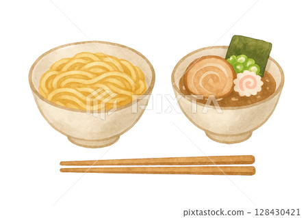 [Ramen] Illustration of Tsukemen 128430421