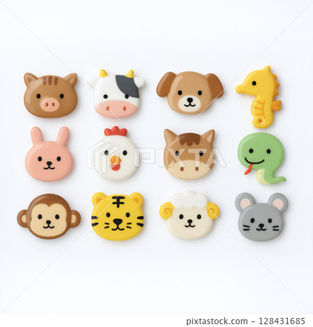 Zodiac brooch icon 128431685