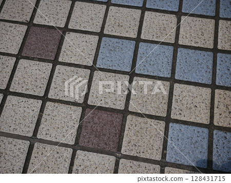 Tile art, mosaic, copy space, feel the beauty of the tiles Tile art, mosaic, copy space, feel the beauty of the tiles 128431715