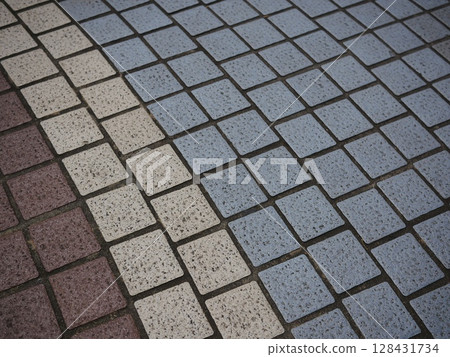 Tile art, mosaic, copy space, feel the beauty of the tiles 128431734