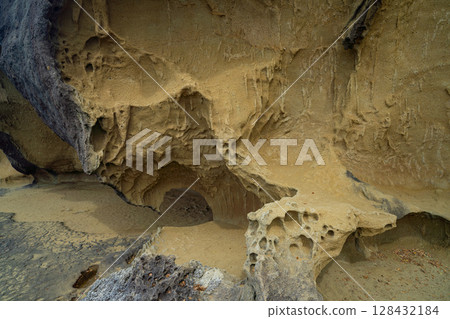 Scenery of Onigajo Castle in Kumano City, Mie Prefecture 128432184