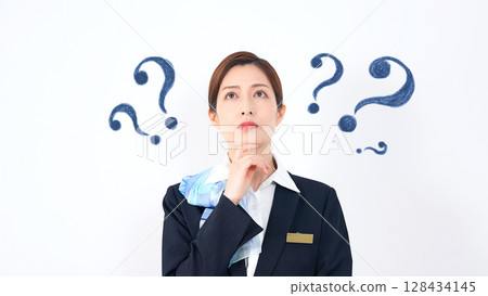 體貼的女職員/接待員 體貼的女職員/接待員 128434145