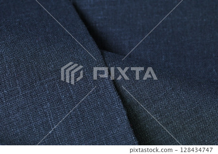 black hemp viscose natural fabric cloth color, sackcloth rough texture of textile fashion 128434747