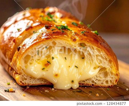 Korean Garlic Bread with Melty Cream Cheese 5 AI-Generated Image 128434877