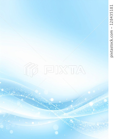閃閃發光的淡藍色波浪:優雅的閃光摘要背景 閃閃發光的淡藍色波浪:優雅的閃光摘要背景 128435181