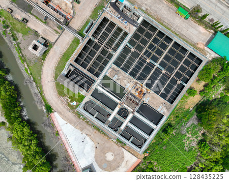 Sustainable Water Treatment Plant With Modern Purification Systems In A Municipal Facility Highlighting Environmental Engineering And Resource Conservation Technologies For Clean Urban Water Supply 128435225