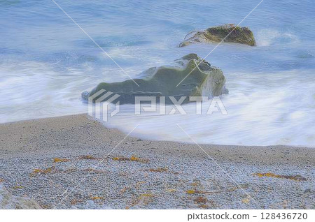 時間靜靜流逝的大海 128436720