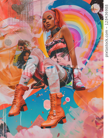 Young woman fashion photo 128436988