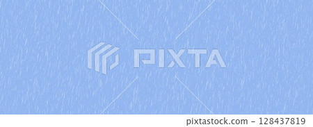 Seamless diagonal rain pattern. Heavy pouring rain texture. Repeating falling water drop background. Sleet, hail or snow precipitation wallpaper. Blue downpour backdrop. Vector illustration 128437819