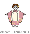 Shichigosan_Girl wearing a kimono 128437831