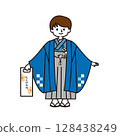 Shichigosan Boy wearing a kimono 128438249