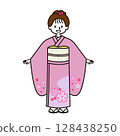 Shichigosan: A girl in a kimono 128438250