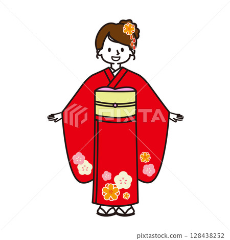 Shichigosan: A girl in a kimono Shichigosan: A girl in a kimono 128438252