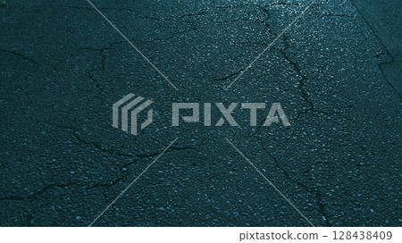Cracked asphalt Cracked asphalt 128438409