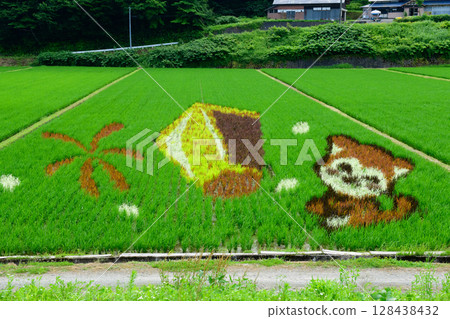 Akita Inland Line Rice Field Art Kamihikinai Station 128438432