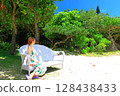 A woman looking out at the ocean at Fusaki Beach Resort, Ishigaki Island, Okinawa Prefecture 128438433