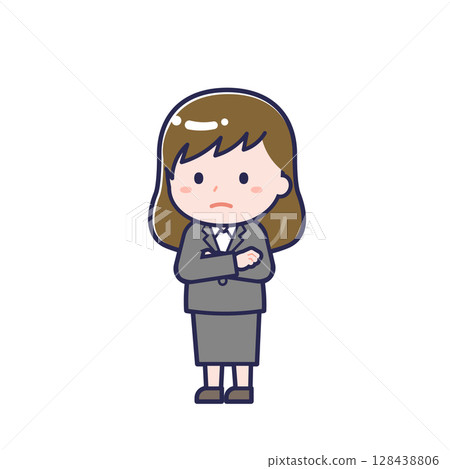 Office worker/Diagonal/Female 30 Office worker/Diagonal/Female 30 128438806