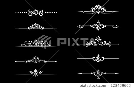 Vintage set. Floral elements for design monograms, invitations, frames, menus and labels. Graphic design of the website, cafes, boutiques, hotels, wedding invitations. Vintage set. Floral elements for design monograms, invitations, frames, menus and labels. Graphic design of the website, cafes, boutiques, hotels, wedding invitations. 128439663