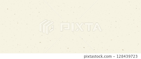 Japanese rice paper texture with dust, specks, and mulberry fibers. Seamless soft kraft background in cream tone for traditional or handmade visual design. 128439723