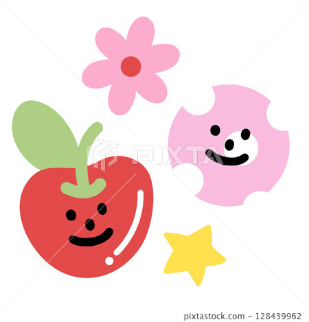 flowers, blossom, cartoon 128439962