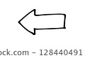 手寫箭頭004黑色 128440491