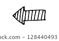 手寫箭頭005黑色 128440493
