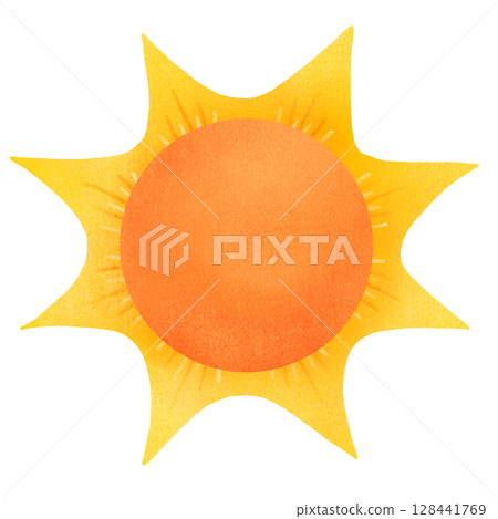 Summer sun illustration 128441769