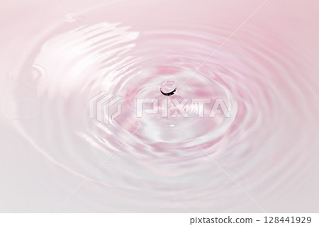 Drops of water falling on the surface of the water. 128441929