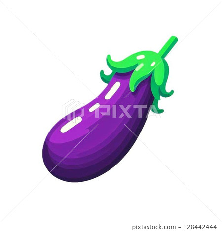 茄子插圖和白色背景 茄子插圖和白色背景 128442444
