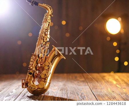 中音薩克斯風備受矚目 中音薩克斯風備受矚目 128443618