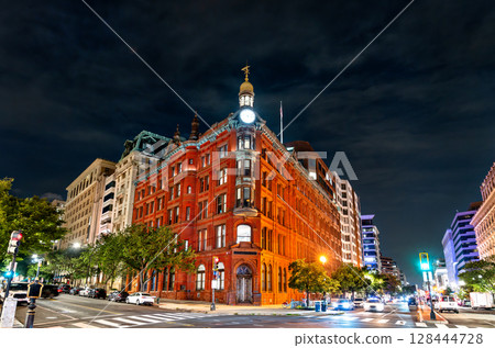 Queen Anne-style National Savings and Trust Company building in Washington, D.C., United States, built in 1888 by architect James H. Windrim 128444728