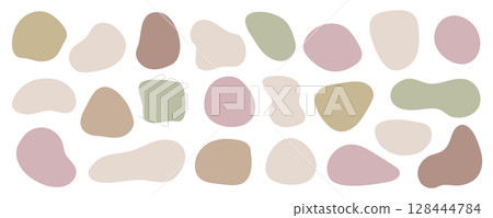 柔軟流體框架設計套裝，不含範例文字 [柔和色彩] 128444784