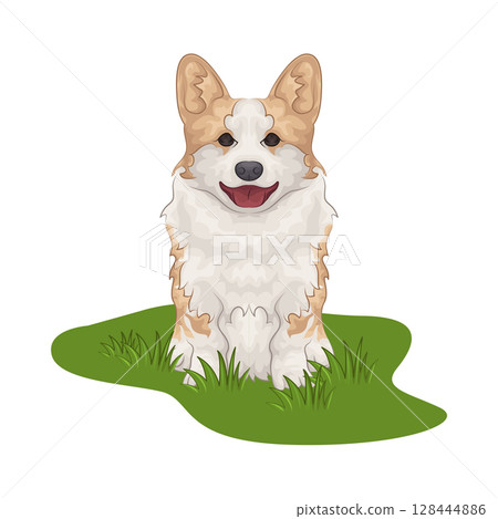 Illustration of Dog 128444886