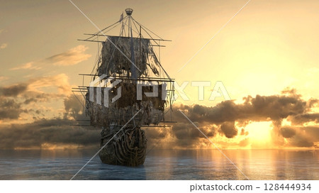 pirate ship pirate ship 128444934