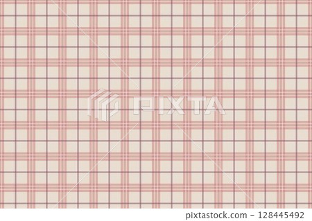 粉紅色格紋圖案/無縫圖案/樣品可用 128445492
