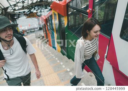 cable car, cable-car, cablecar 128445999