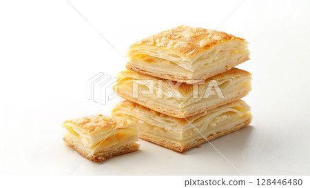 Layered Pastry Slices Layered Pastry Slices 128446480