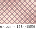 粉紅色格紋圖案/無縫圖案/樣品可用 128446659