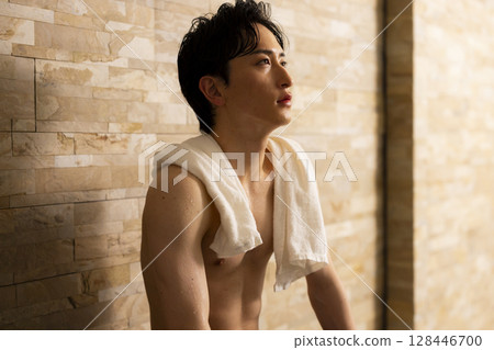 Sauna man Sauna man 128446700