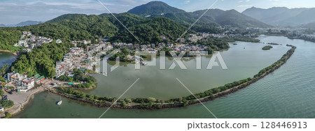 July 4 2025 overview of Nam Wai Tsuen, a traditional village in Sai Kung District, July 4 2025 overview of Nam Wai Tsuen, a traditional village in Sai Kung District, 128446913