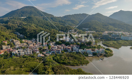 July 4 2025 overview of Nam Wai Tsuen, a traditional village in Sai Kung District, July 4 2025 overview of Nam Wai Tsuen, a traditional village in Sai Kung District, 128446920