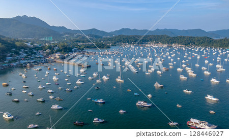 July 4 2025 A Pak Sha Wan Pier in Sai Kung, Hong Kong July 4 2025 A Pak Sha Wan Pier in Sai Kung, Hong Kong 128446927