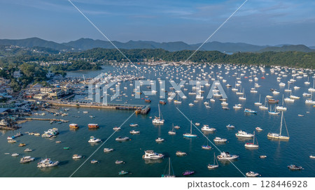 July 4 2025 A Pak Sha Wan Pier in Sai Kung, Hong Kong 128446928