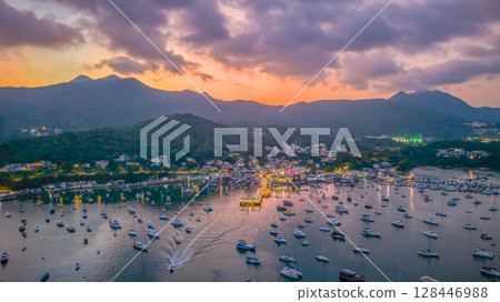 July 4 2025 Twilight Serenity Over Pak Sha Wan Bay 128446988